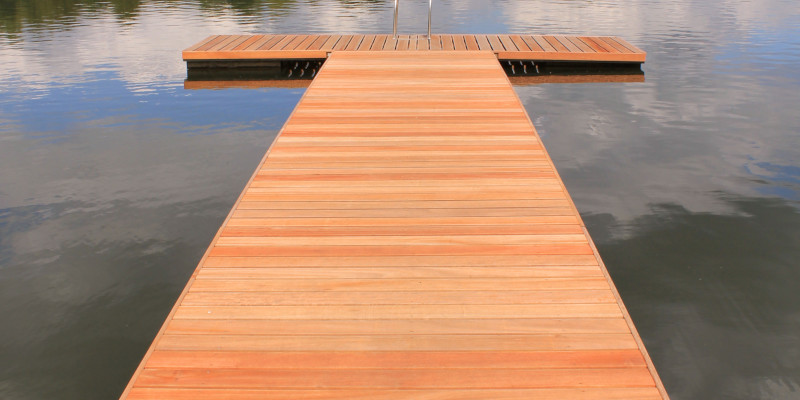 Dock Staining in Lake Norman, North Carolina