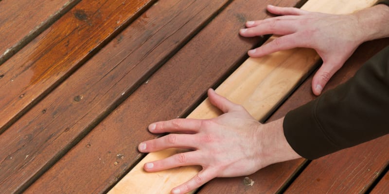 The next place to check to see if you need deck repairs is in the ledger
